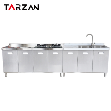 Gabinetes de cocina de acero inoxidable 304 de grado comercial: soluciones de almacenamiento eficientes para un espacio optimizado