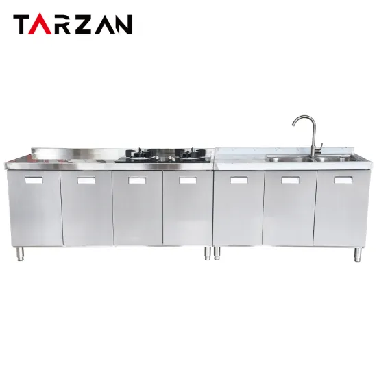 Commercial-grade 304 Stainless Steel Kitchen Cabinets: Efficient Storage Solutions for Optimized Space