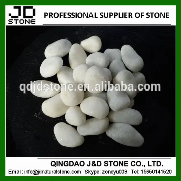 white marble pebbles for landscaping garden ornament