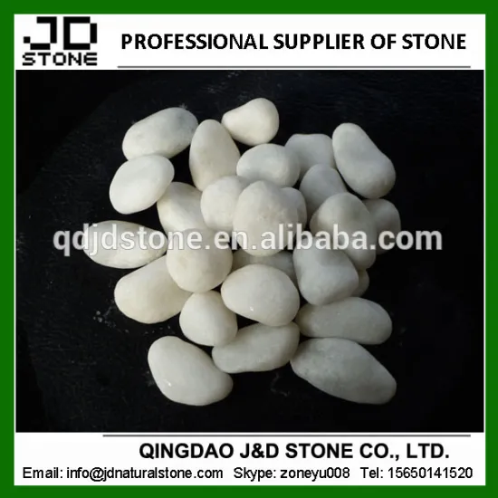 white marble pebbles for landscaping garden ornament