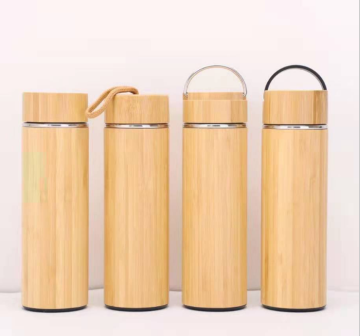 Hot product bamboo stainless steel water bottle