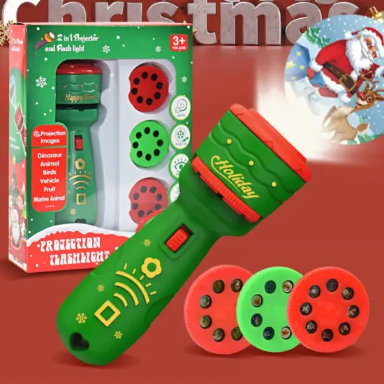 Christmas Toys: Brighten Up the Season with Glowing Toy Flashlights, Slide Projectors, and Torches