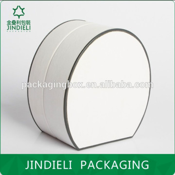 oval white leather jewellery box for gift