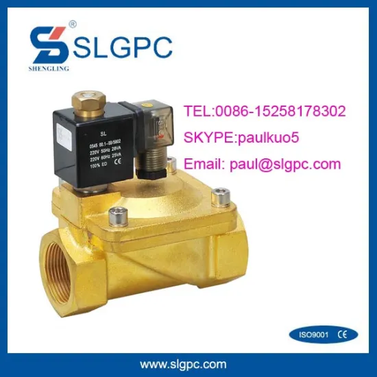 Normal open type brass manifold pilot operated solenoid valve 110v ac SLGPC-PU225-14NO