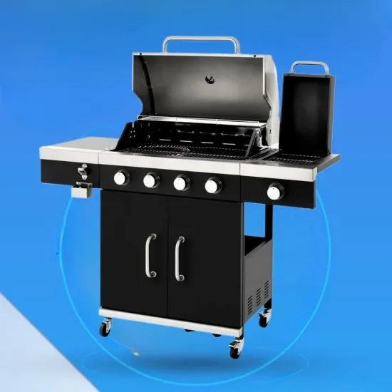 Stainless Steel More Popular Black 6+1 Burner Gas Grill Gas Mixed Grill Indoor Family Event Party