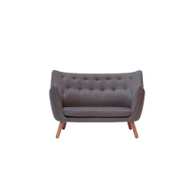 Upholstery Finn Juhl Poet Loveseat Lounge Sofa