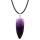 DIY Bullet Shape Healing Pointed Necklace Chakra Beads Crystals Bullet Stone Beads Pendant for Pendant Necklace Jewelry