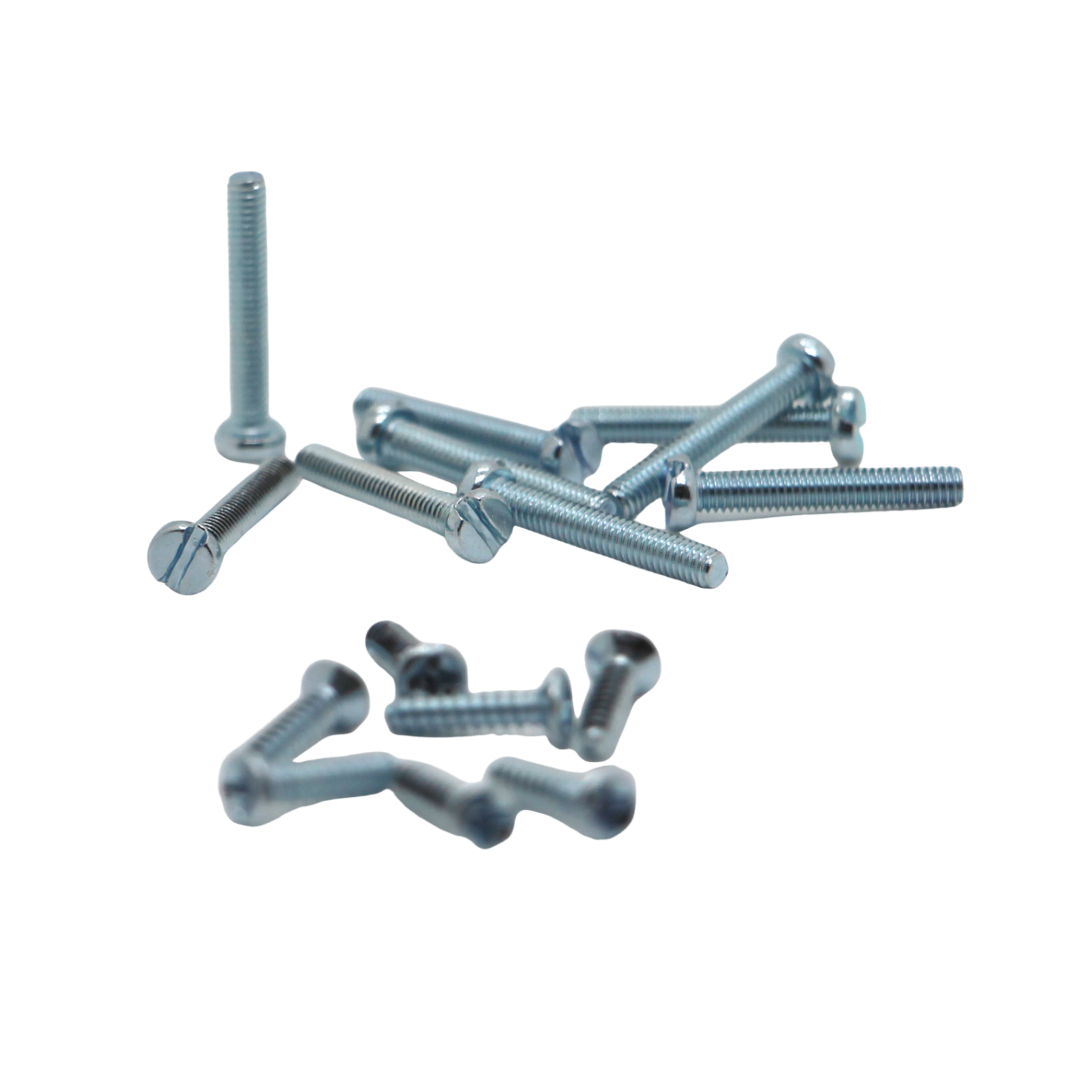 Pan head slotted M1.4 iron industrial equipment fasteners