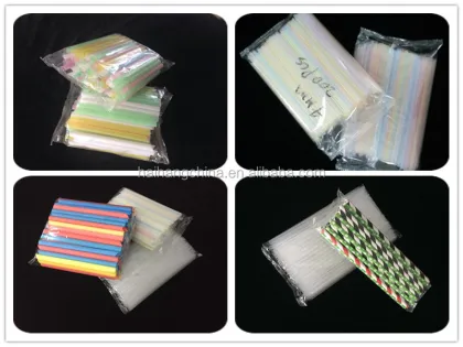 Automatic Counting and Group Packing Machine for PLA Straw Papers