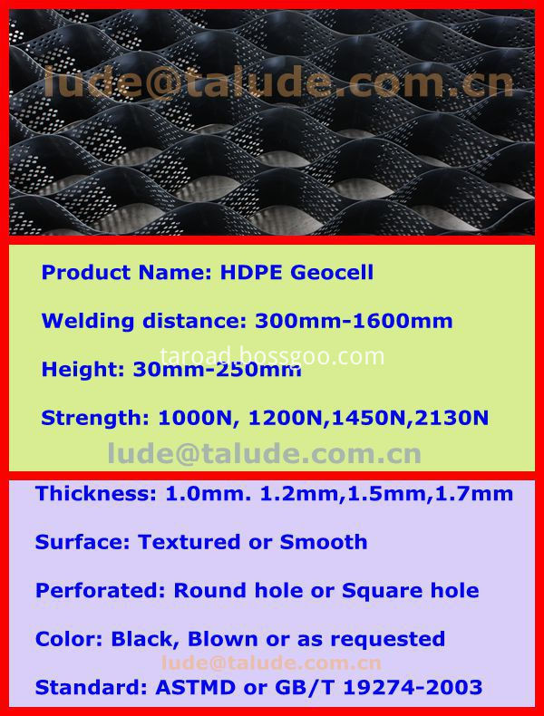 HDPE Textured Geocell