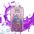 MAK AK16000 Puffs Disposable Vape Rechargeable Device