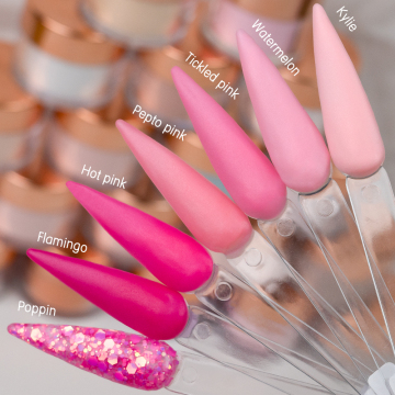 เครื่องใช้เล็บจากโรงงาน: ผงอะคริลิคสำหรับการขยายเล็บ (120g, 60g, 30g) - สีขาว, เปลือย, ชัดเจน, Flamingo Pink - Wholesale