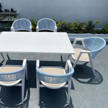 chair table set garden rope garden furniture