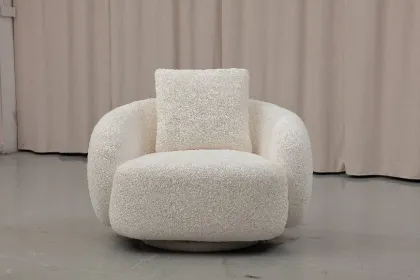 Single-person coarse cloth sofa