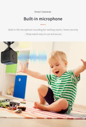 Mini Wifi Camera: Smart Home 1080p Micro Camcorder with Night Vision