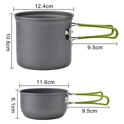 Supply All Kinds Of Hard Anodized Cookware Picnic outdoor Cookware set