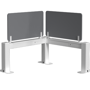 Power Socket Integrated Acoustic Desk Partition for Office Furniture
