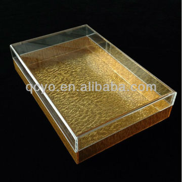 QCY-H-T021 factory directly sale elegant plexiglass candy box