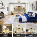 Customized silent invisible chandelier fan light for indoor