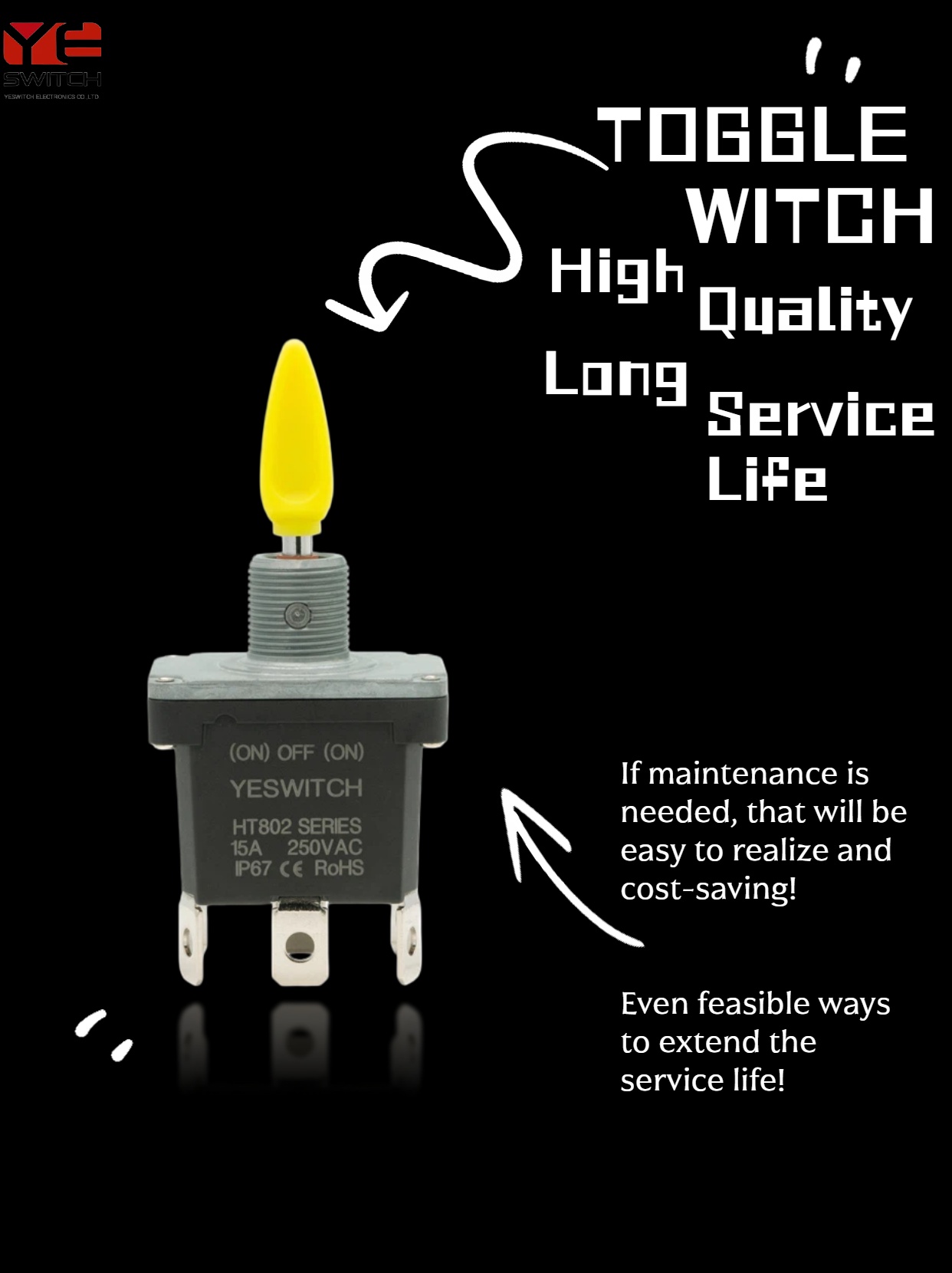 สวิตช์สลับกันน้ำ Waterproof Toggle Switch