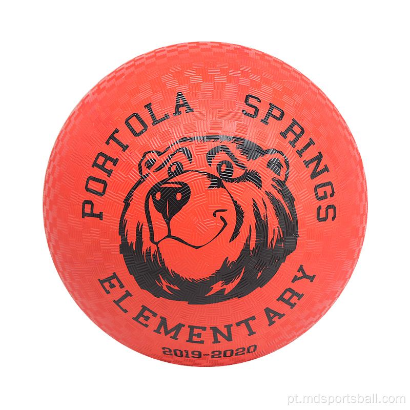 Bola de playground de bola de borracha vermelha de 10 polegadas