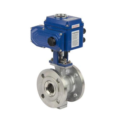 Electric Actuator Flow Control Ball Valve Motorized Valve