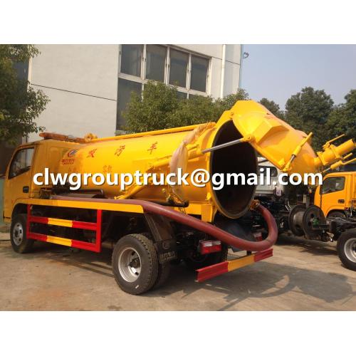 Dongfeng camión de succión de aguas residuales con bomba de vacío