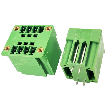 180 μοίρες ευθεία PCB Double Bank Terminal Block Connector αρσενικό με φλάντζες κλειδώματος 3,5mm
