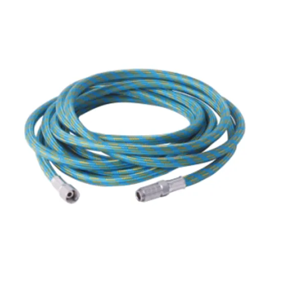 Braided Air Hose with 1/8" Fittings on Both Ends -With Quick Release Adapter Fitting- Airbrush Hose 1.8m