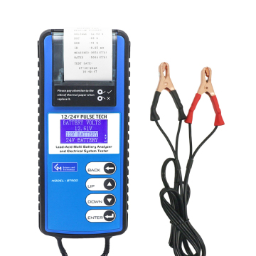 12V/24V Car Battery Tester & Lead-Acid Analyzer with Printer