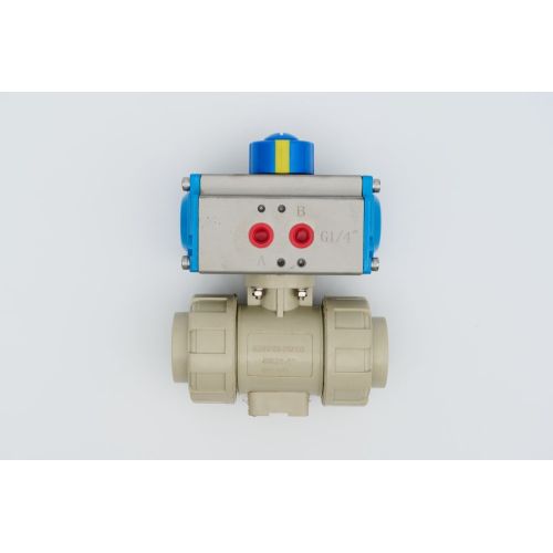 DN15- DN50 Pneumatic PP ball valve