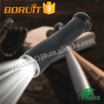 Outdoor Self-defense Bat-Type Flashlight T6 Flashing Bat Flashlight Zoomable