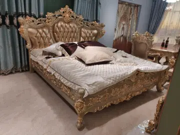 luxury Classic king size bedroom set furniture