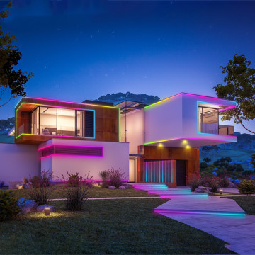 Smart WS2811 Digital Neon Flex RGB LED per la casa esterna Controllo WiFi Luci colorate