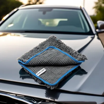 Multi Functional Auto Wash Rag - Natural Chenille Car Cleaning Towel