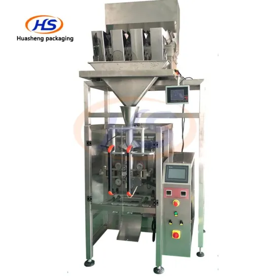 Automatic Multi-Function Packaging Machine: 1kg Almond and Peanuts Pack with 4 Heads Weigher