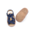 Sandalias para niños pequeños de moda azul oscuro