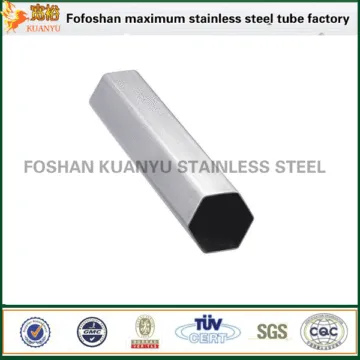 aisi 316 hexagonal stainless steel pipes inside and outside polishing