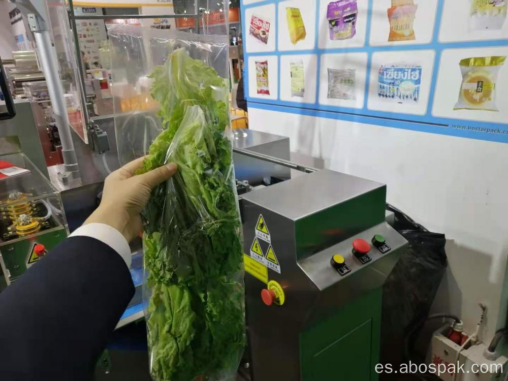 Empaquetadora horizontal semiautomática de verduras de apio