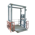 Hydraulic small vertical guide rail cargo lift