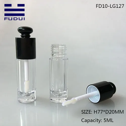 5ML Mini Round Plastic Lip Gloss Bottlle