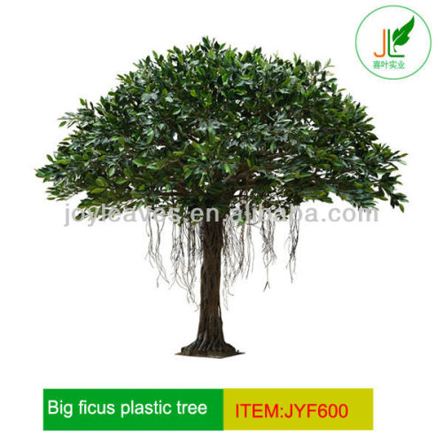Outdoor Large Artificial ficus tree with plastic leaves