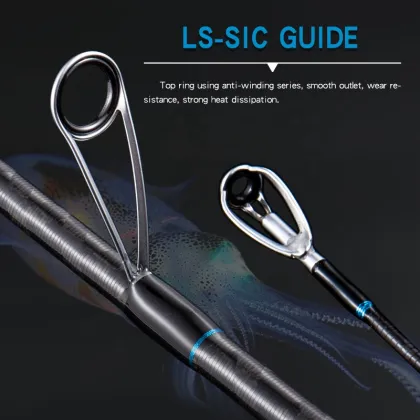 Fast Carbon Spinning and Casting Fishing Rod 2.28m-2.59m for Lake & River Fishing