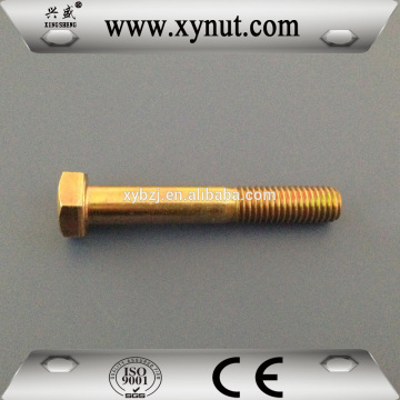 Factory Direct Sale DIN931 Colored Half Thread High Tensile Hex Bolt/8.8 Grade Bolt