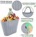 Custom Reusable Silicone Shopping Tote Grocery Bag