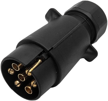 12V 7Pin Electric Trailer Plug with Screw Terminals and Plastic Housing