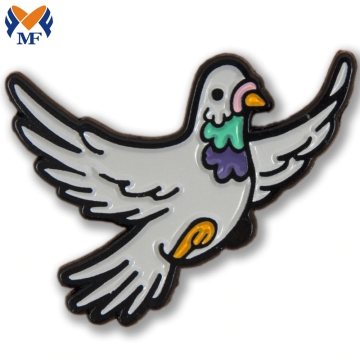 Metal Custom Animal Design Pigeon Enamel Pin