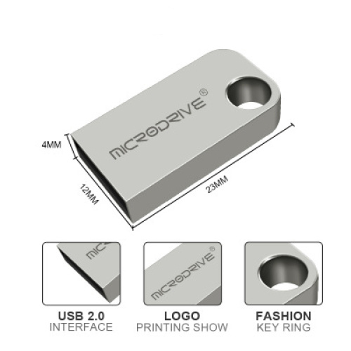 Mini unidad flash USB de metal resistente al agua