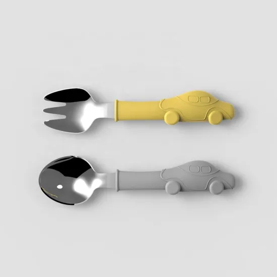 New Eco Friendly Car Shape Silicone Fork