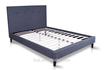 Morden cheap bedroom furniture fabric bed plywood double bed designs